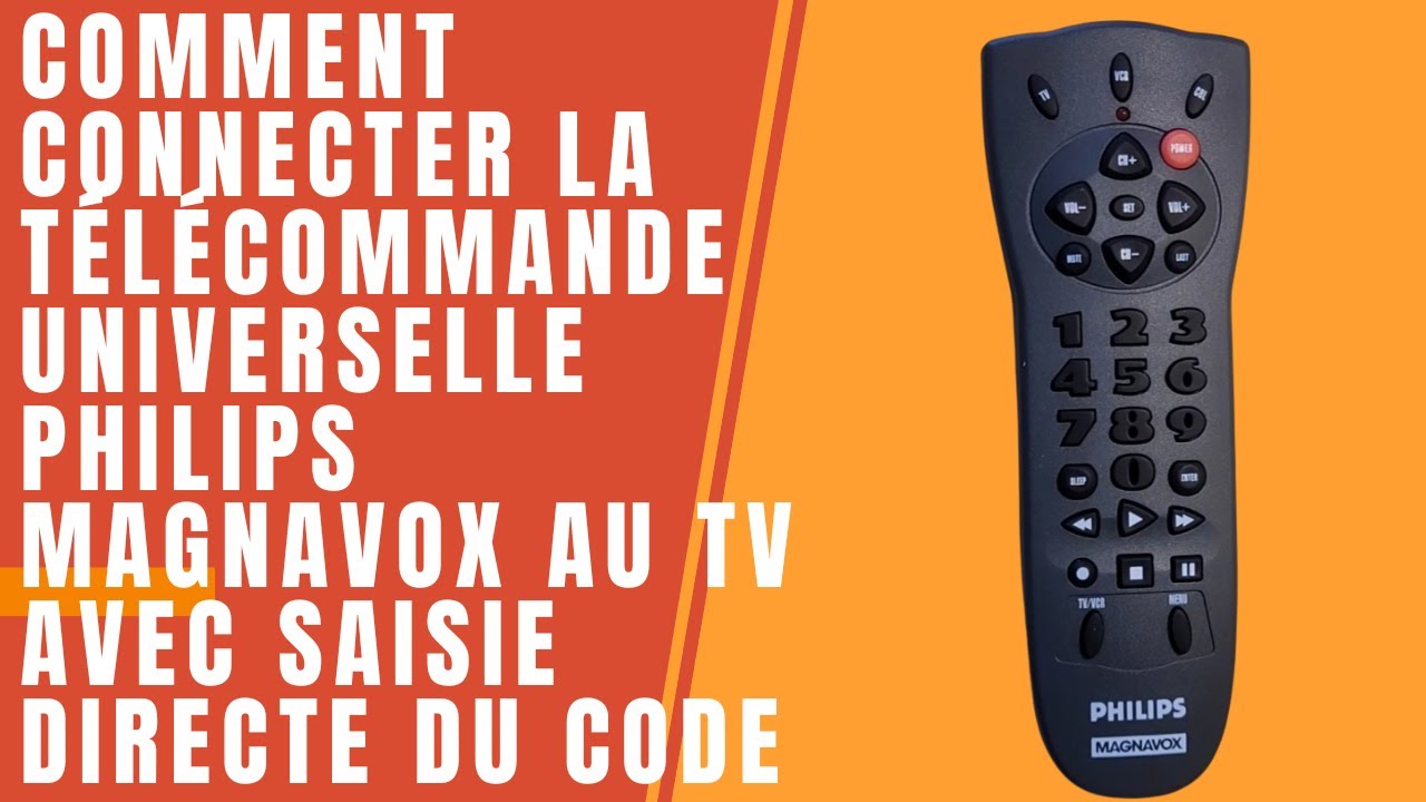 ▷ Configurer la commande philips universelle: programme + manuel et codes.