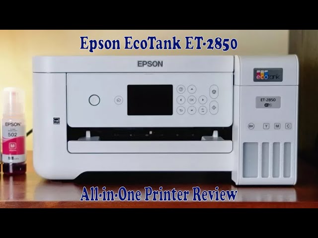 Unboxing and Setup of the EPSON EcoTank ET-2850 Printer 