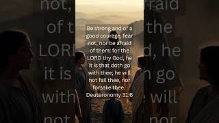 Be Strong And Courageous Deuteronomy 316