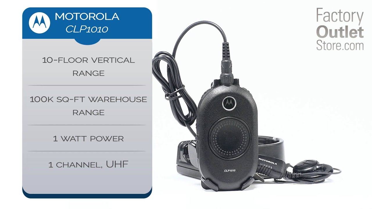 Motorola CLP1010 TwoWay Radio YouTube