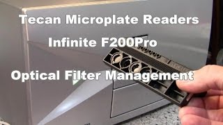 Tecan Infinite F200 and F200Pro optical filter management tutorial screenshot 2