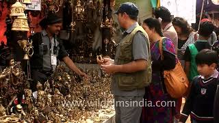 Bronze idols at the Surajkund International Crafts Mela