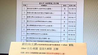 (1)台北市計程車地理環境是非題（OX）計程車執業登記證題庫導讀。免責聲明：本題庫爲2024\/01\/29版本，影片仍有舊版的風險，欲取得計程車最新版本請加劉伯烏Line 好友：@uber123