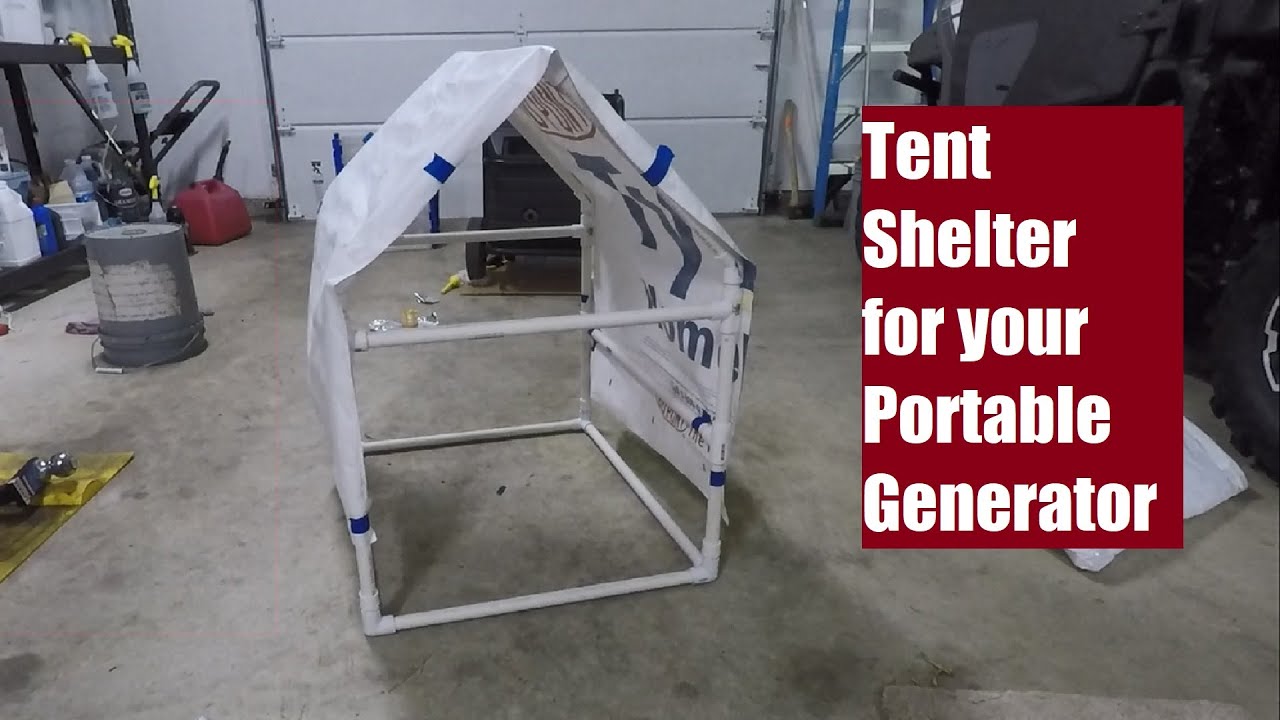building a shelter for a portable generator - youtube