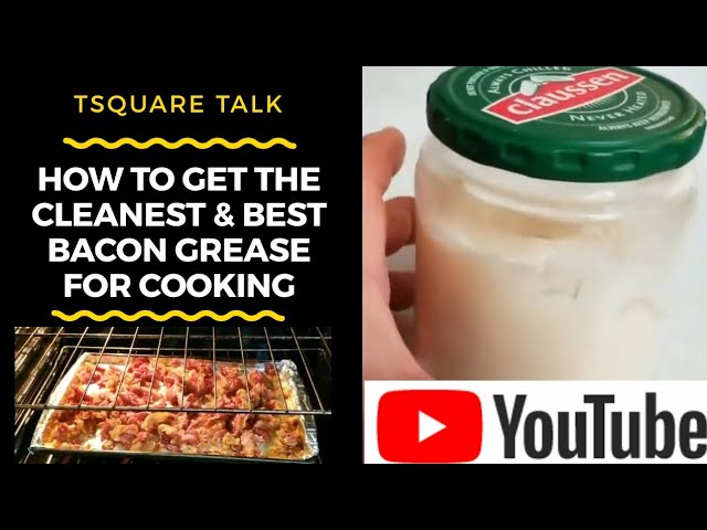 The Best Way to Store Bacon Grease