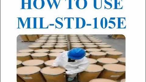 Simply 7 steps for acceptance sampling using MIL-STD-105E