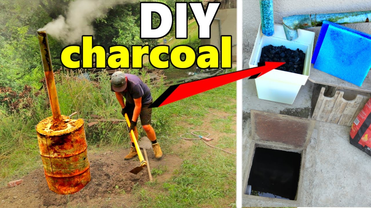 DIY charcoal for rainwater filter YouTube