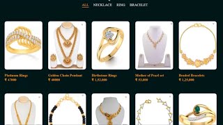 jewellery website layout 🔥🔥