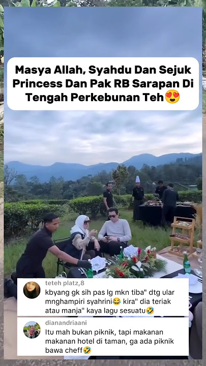 Syahdu, Incess Dan Pak RB Sarapan Di Tengah Kebun Teh 😍 #syahrini #reinobarack