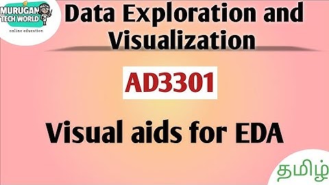 Visual aids for EDA in data exploration and Visualization||AD3301||DEV||Anna University.