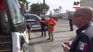 Police report 350 migrants arrive at U.S. border in Tijuana