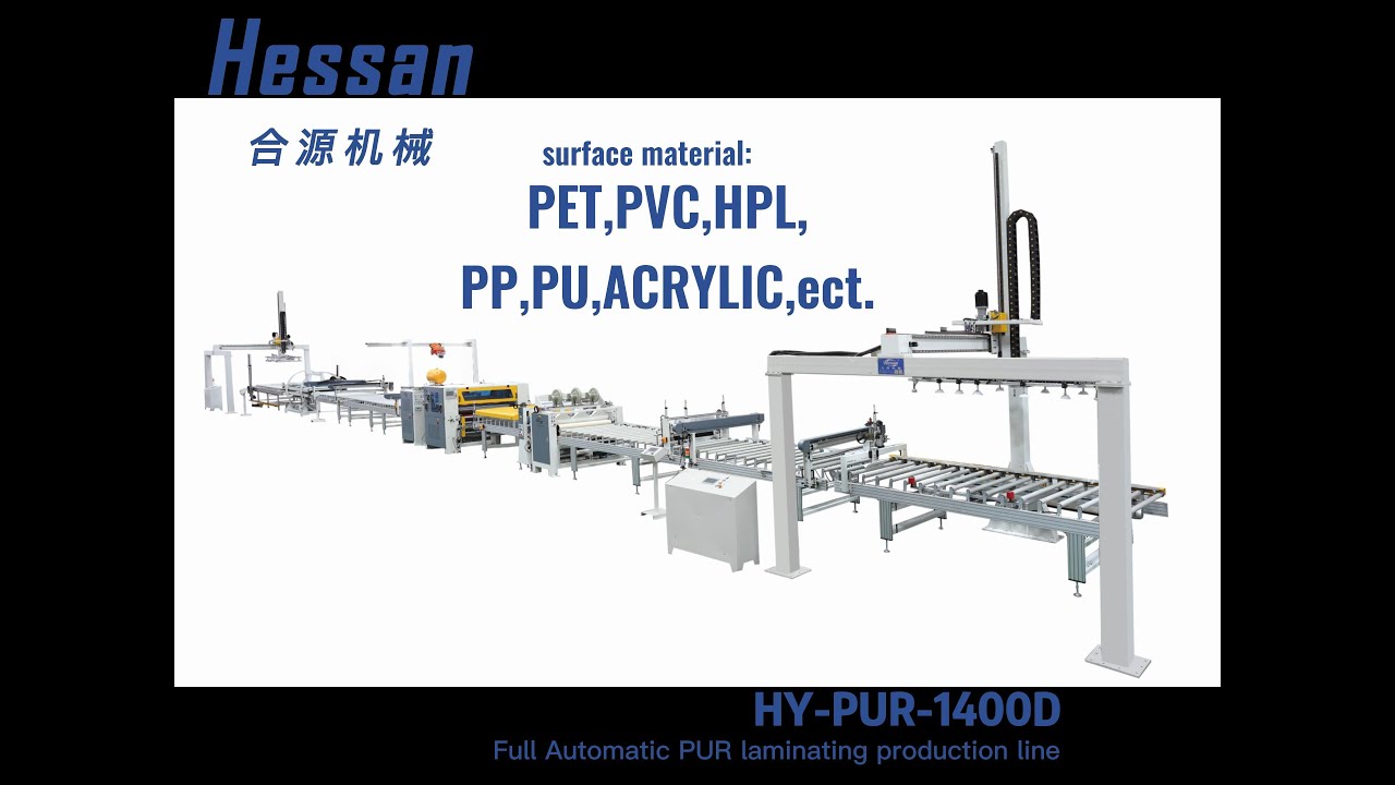 Full automatic PUR HOT Melt glue laminating machine line