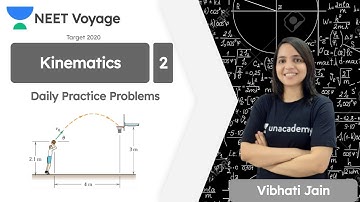 Daily Practice Problems | Kinematics - 2 | Target 2020 | Physics | NEET Voyage | Vibhati Jain