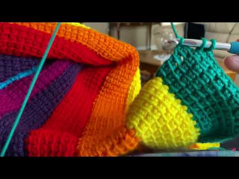 Controlling consistent tension in Tunisian Crochet