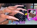 XX-Long Acrylic Nails | White Tip Nails | Acrylic Nails Tutorial