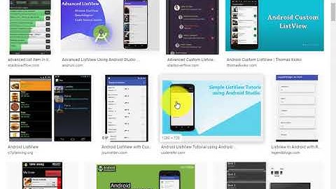 1.  ListView nâng cao Thiết kế lớp chứa thông tin