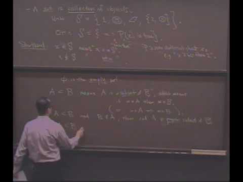 Real Analysis, Lecture 1 (3/8)