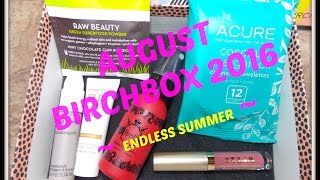 August Birchbox 2016 ~Endless Summer Theme Box~ by Haloskeeper1 70 views 7 years ago 1 minute, 3 seconds