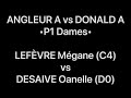 Tennis de table p1 dames angleur a vs donald a  lefvre mgane c4 vs desaive oanelle d0