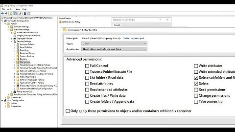 How To Deny Domain Users to Delete File Or Folder Using Group Policy Windows Server 2019