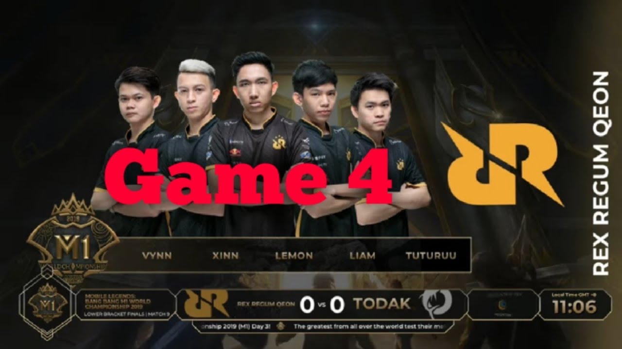 Game Keempat RRQ vs TODAK Babak Final Lower Bracket Mobile Legend M1 2019