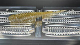 New Mold Day!! HOW TO MAKE TENNESSEE SHAD Soft Plastics with the Hog Salad 4.4” Dangler!!