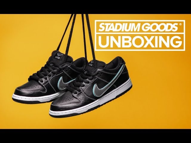Nike SB 'Black Diamond' OG QS Dunk Low Sneaker Unboxing - YouTube