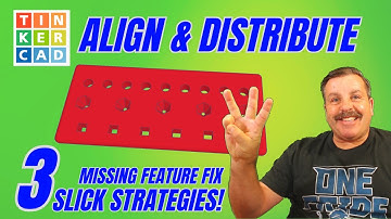 Tinkercad Missing Feature FIX! Distribute Ruler & Align Tips in Minutes!