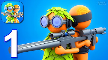 Army Defence - Gameplay Walkthrough Part 1 - Lead Troops To Victory (iOS, Android)