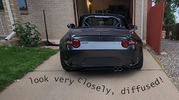 Mazda ND Miata Verus rear diffuser how to install. Aero upgrades Part 1.