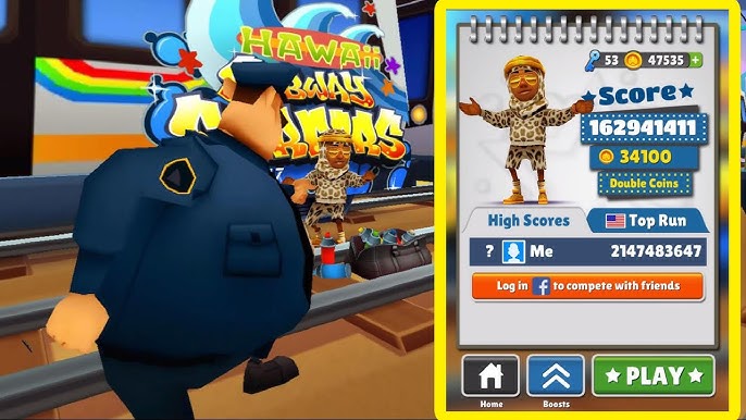 SUBWAY SURFERS NO COINS NOVO RECORD 16:23 