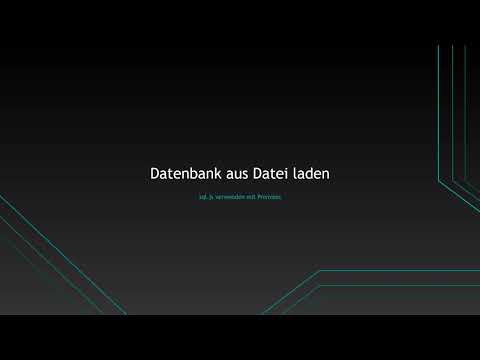 Webprojekt mit sql.js aufsetzen