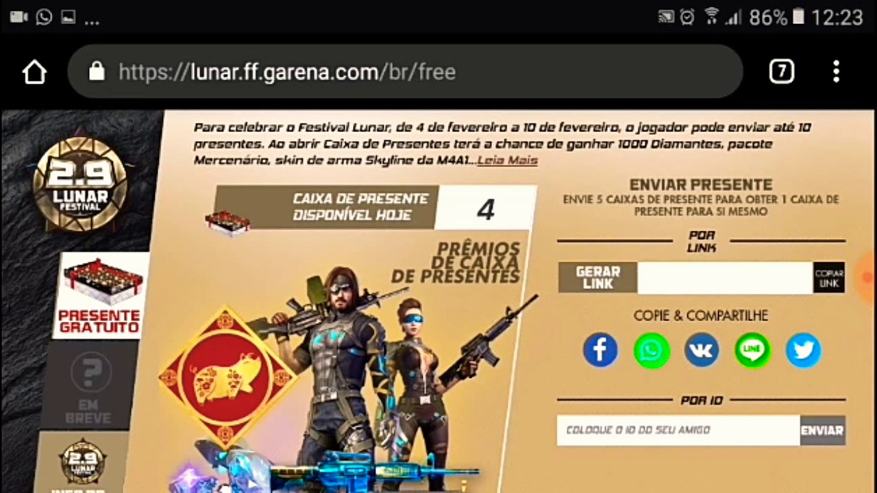 Resgate Diamante E Roupas Gratis No Free Fire Youtube