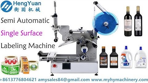 Multi-function semi-automatic single face one label sticker labeling machine