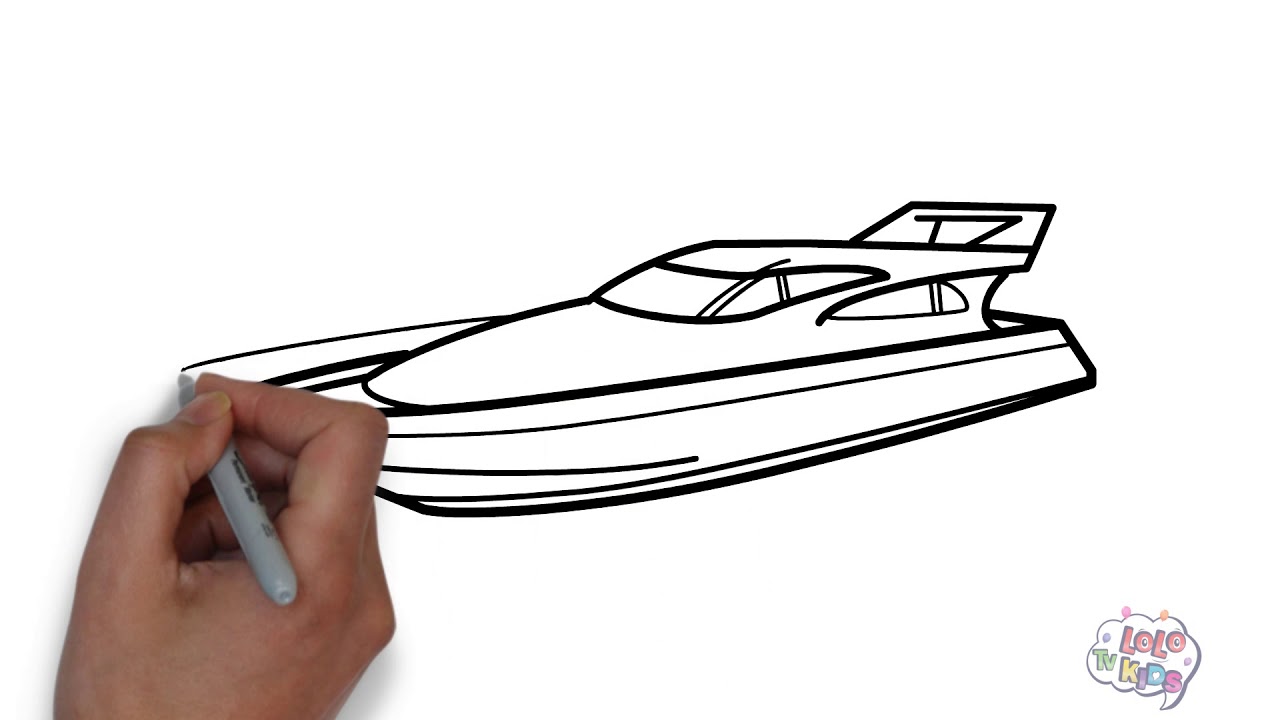 How to Draw Speedboats in 5 Steps