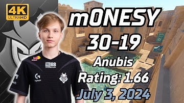 m0NESY (30-19) soloQ (Anubis) | FACEIT Ranked | July 3, 2024 #cs2 #pov