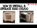 How to Install and Operate RISO CV1200