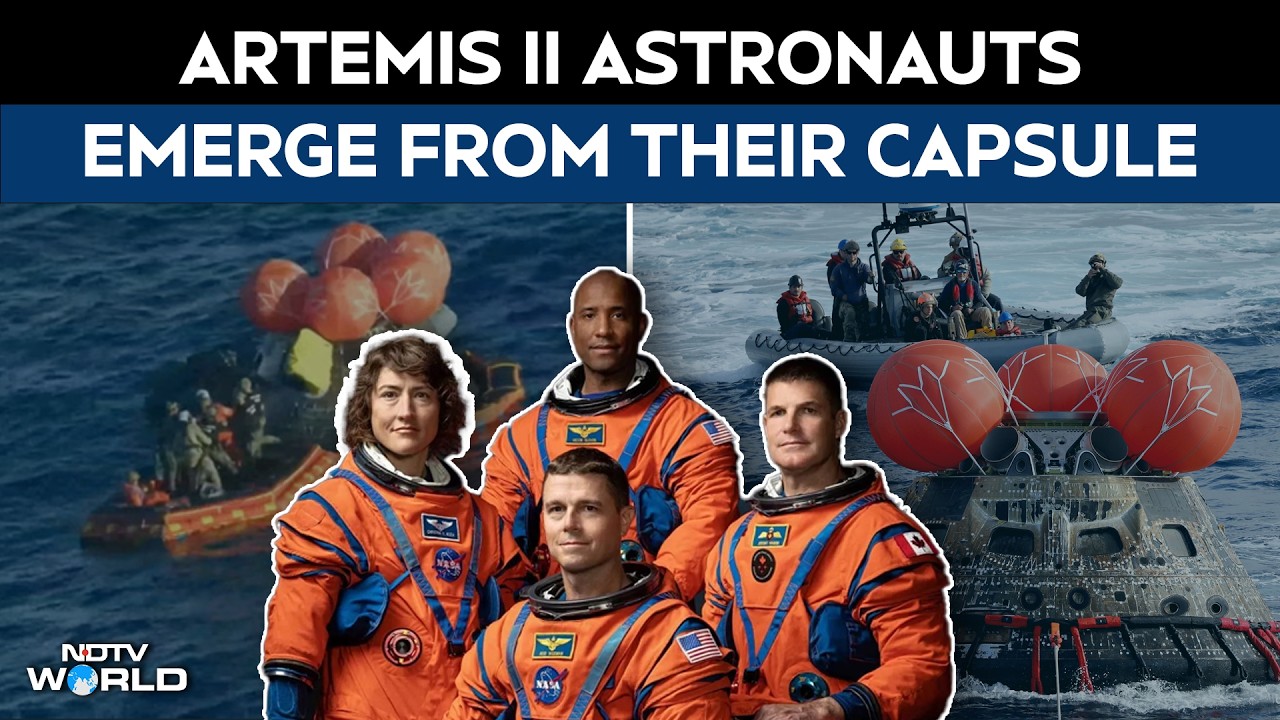 Artemis II Astronauts Emerge After Historic Moon Flyby, Return to Earth ...