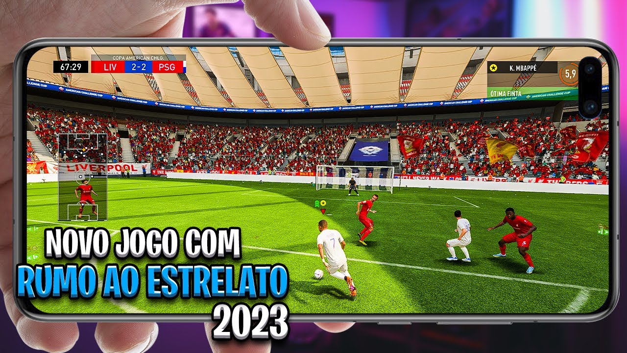 Confira esse novo jogo de futebol que saiu para celular em 2023!😍✓#jo