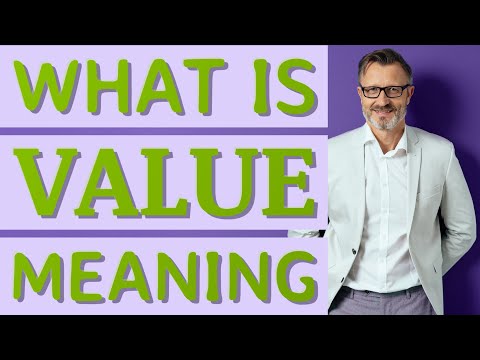 Value | Meaning of value