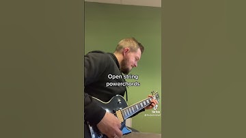 Downtuning = heavier! #guitar #riffs #lespaul #vintage #vintageguitar #openstrings #powerchords