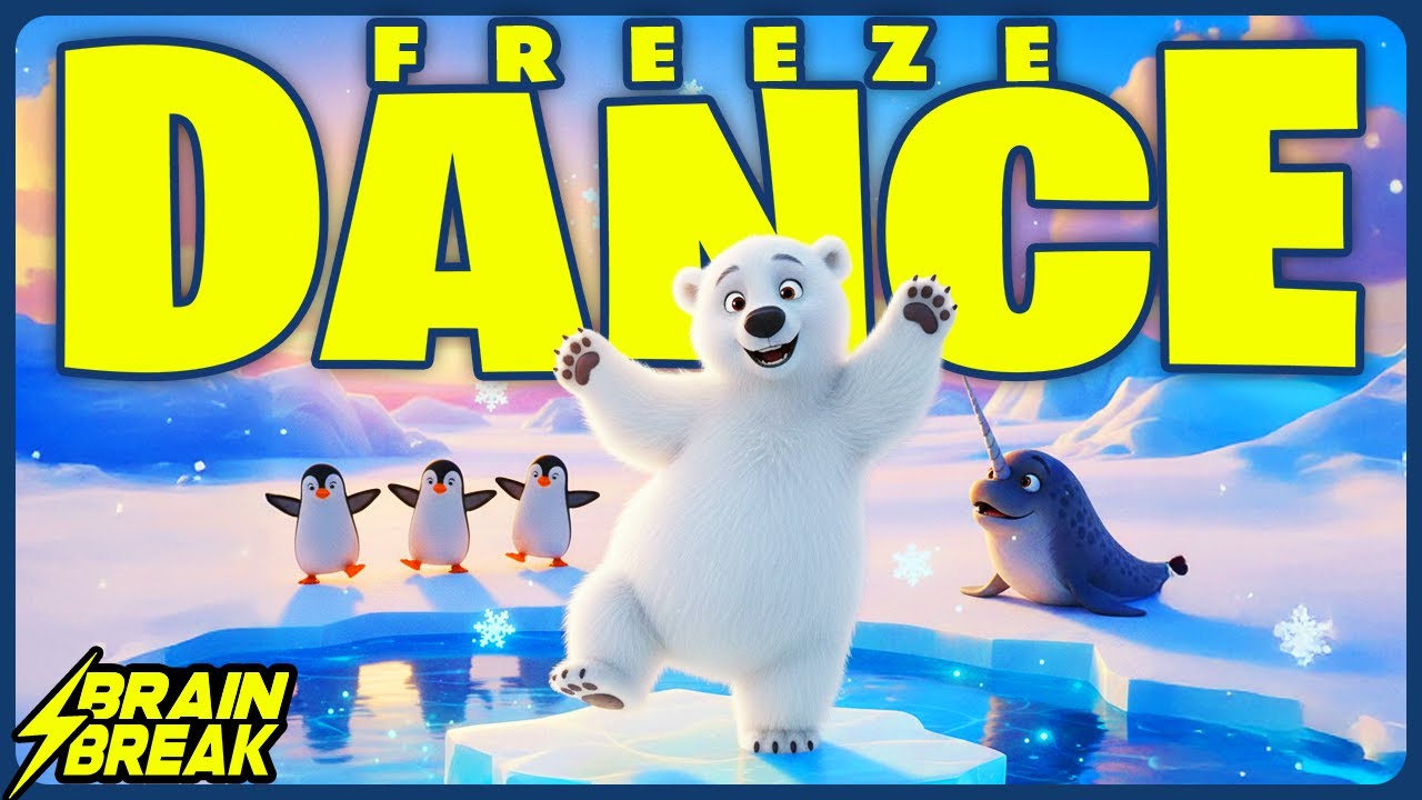 ⚡️ Arctic Freeze Dance ️ Winter Brain Break for Kids ️ Just Dance ️ ...