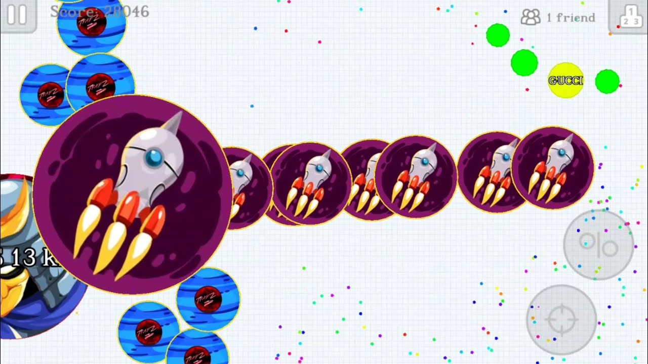 AMAZING TRIPLE CANNON | HACKED TRICKSPLIT ? | FAST DUO TAKEOVER (Agar.io Mobile)