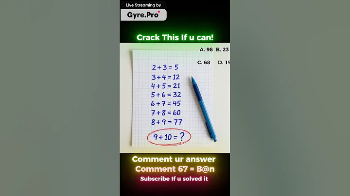 Only for Genius Minds | 10+9 = ? | Solve the Operator Puzzle if You Can! 🤯🧠