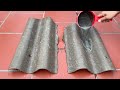 Cement Craft / Make a beautiful and simple wood stove at home from cement styrofoam and cement slats