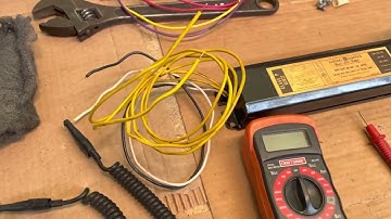 How to test a flourescent light ballast.