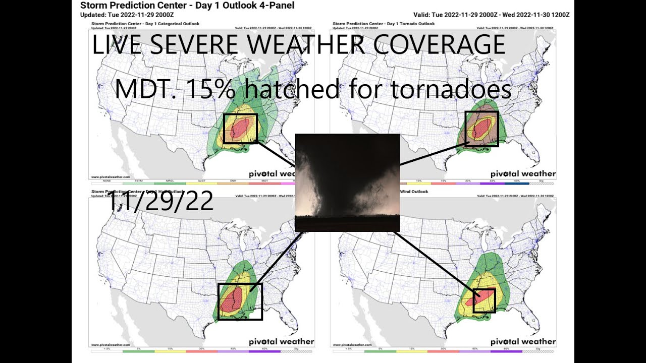 LIVE SEVERE weather coverage 11/29/22 - YouTube
