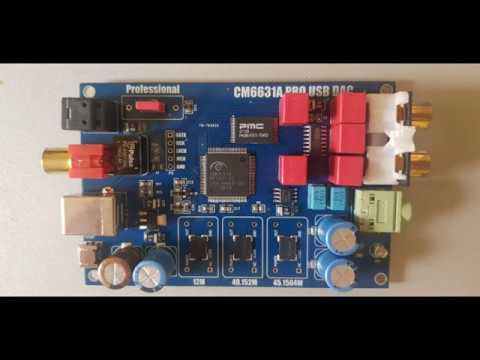 CM6631A PRO DAC vs ESI UDJ6 usb soundcard THD test
