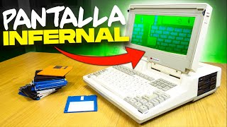 La INCREIBLE historia del ordenador portátil de 1987 con la pantalla INFERNAL