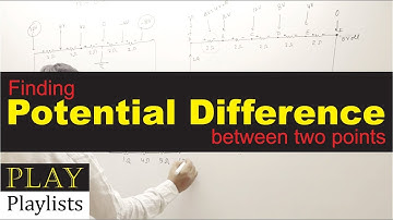 Finding the potential difference between two points in a circuit